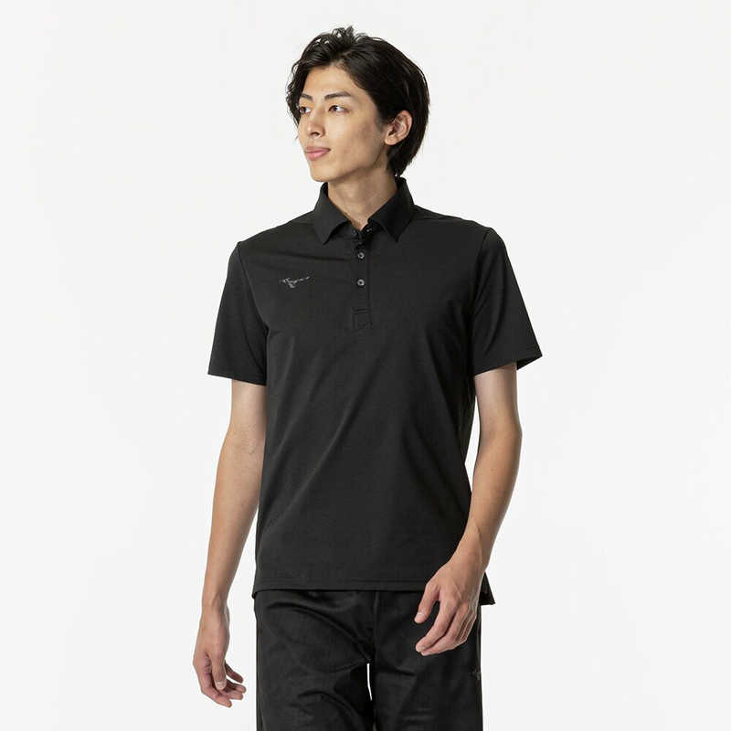 ミズノ　メンズ ソフトドライポロシャツ [メンズ /Mサイズ] ブラック (返品交換不可)　32MAB08309_25SS