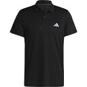 アディダス adidas メンズ トレイン エッセンシャルズ トレーニング ポロシャツ ブラック/ホワイト J/S BXH40 【返品交換不可】(4)