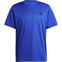 アディダス adidas メンズ トレイン エッセンシャルズ トレーニング半袖Tシャツ セミルシッドブルー/ブラック J/M NQE20 【返品交換不可】