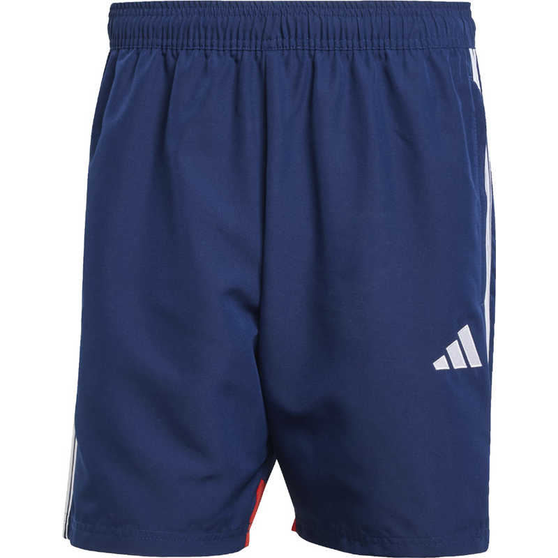 アディダス　adidas メンズ ティロ 25 エッセンシャルズ ウーブンショーツ チームネイビーブルー/レッド J/XL KSQ41 【返品交換不可】　KSQ41_25SS