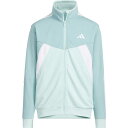 アディダス adidas ジュニア エッセンシャルズ カラーブロック WUジャケット キッズ ミントトーン/セミフラッシュアクア/ホワイト J160 KCE61 【返品交換不可】