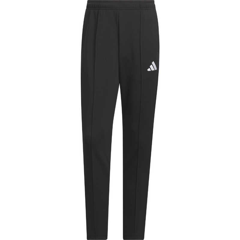 アディダス　メンズ スリーストライプス スリムフィット ダブルニット オープンヘム トラックパンツ ［メンズ /2XLサイズ］ ブラック×ホワイト 【返品交換不可】