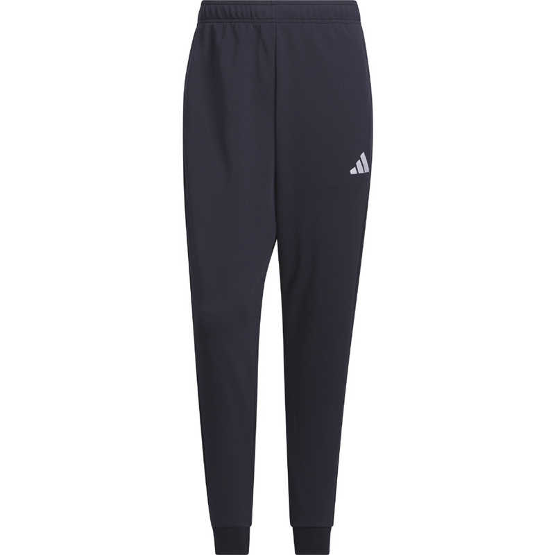 アディダス　メンズ スリーストライプス レギュラーフィット ダブルニット トラックカフパンツ ［メンズ /Lサイズ］ レジェンドインク×ホワイト 【返品交換不可】