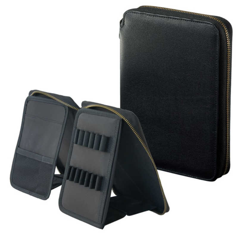 リヒトラブ　スタンドブック ペンケース XCOA［エクスコア］ ジェットブラック　A-3803-24