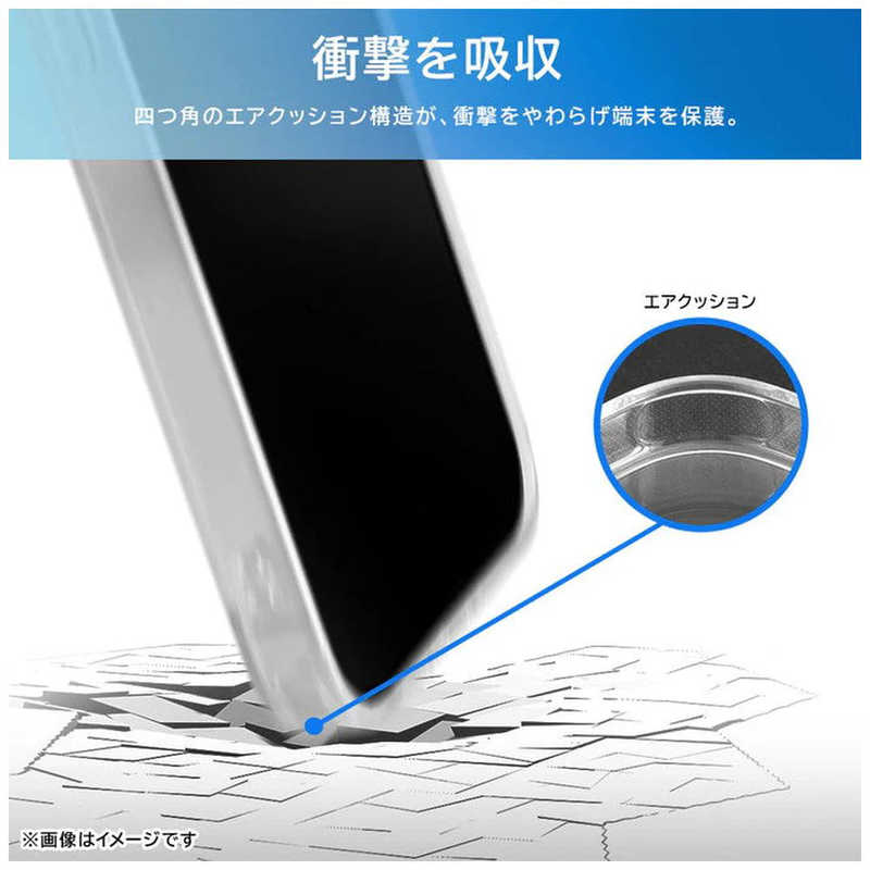 レイアウト　Galaxy A25 Like standard 衝撃吸収 バンパー ハイブリッドケース/ クリア　RT-GA25CC2CM 3