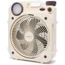 クマザキエイム 卓上扇風機 DCモーター搭載 (省エネタイプ) 自動首振り機能あり Air Force Fan Confort+ 充電式 クリームベージュ AF8-17B