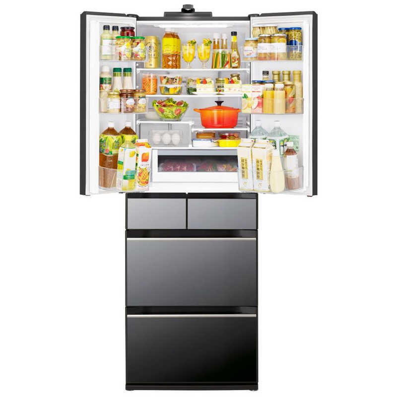 日立　HITACHI　冷蔵庫 6ドア 540L フレンチドア(観音開き) HXCCタイプ 幅65cm クリスタルミラー 　R-HXCC54X_X（標準設置無料）