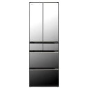 日立 HITACHI 冷蔵庫 6ドア 540L フレンチドア(観音開き) HXCタイプ 幅65cm クリスタルミラー R-HXC54X_X(標準設置無料)