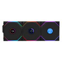 LIANLI UNI FAN TL LCD Wireless 120 BK Triple Pack ブラック UF-TL120-LCD-WLS-3B