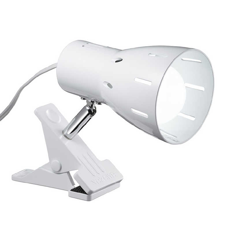 ヤザワ　60形LED電球付属クリップライト ホワイト 昼光色LED60W形相当電球付属 ［LED /昼光色］　CLL06D01WH