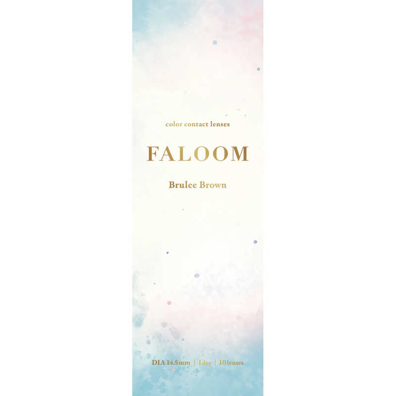 Pia　(度あり/-1.00) FALOOM (ファルーム) ブリュレブラウン (BC8.6/DIA14.5) 10枚入 カラコン