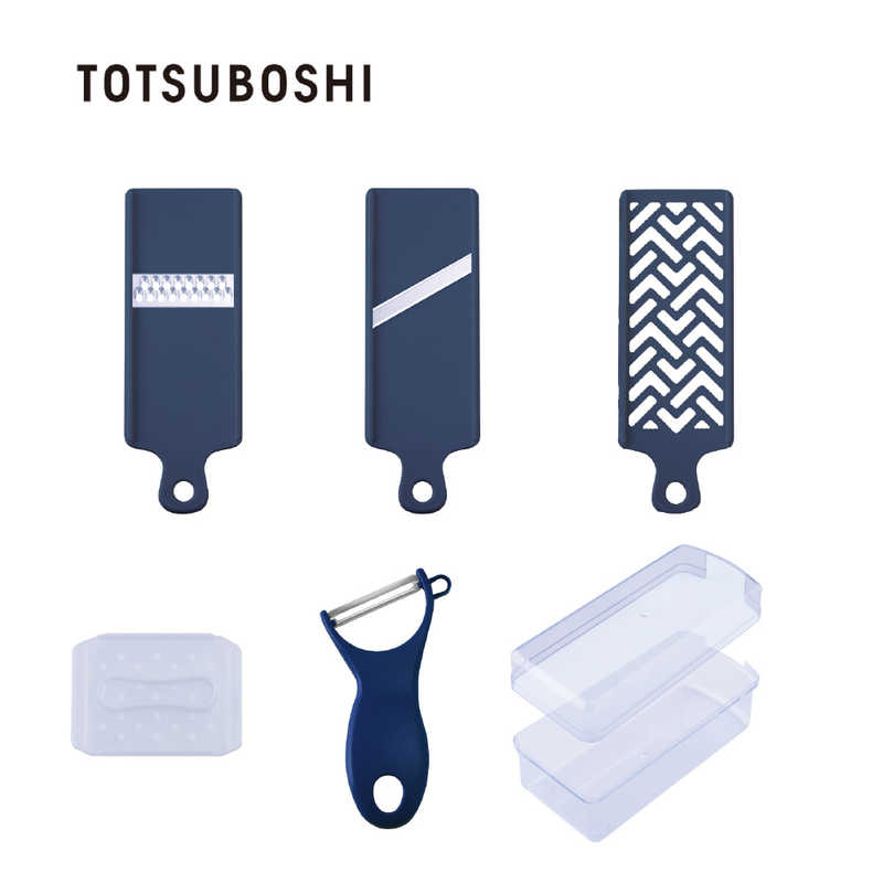 Peelers - TOTSUBOSHI　(T)逸品物創 スライサー7点セット ピーラー付　T-92104