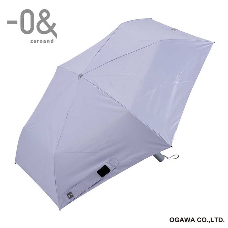 小川　折りたたみ傘 自動開閉 -0＆(ゼロアンド) ［晴雨兼用傘 /レディース /55cm］ トワイライトパープル　LDB-55WJP-PPU