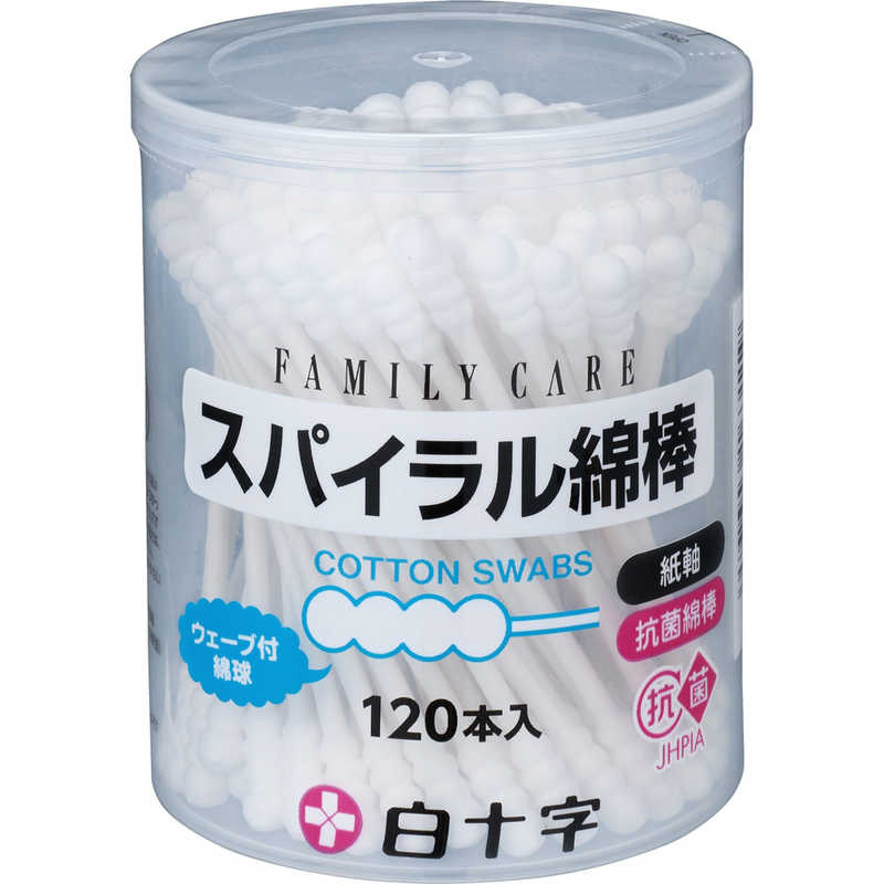 白十字　FC スパイラル綿棒 120本入