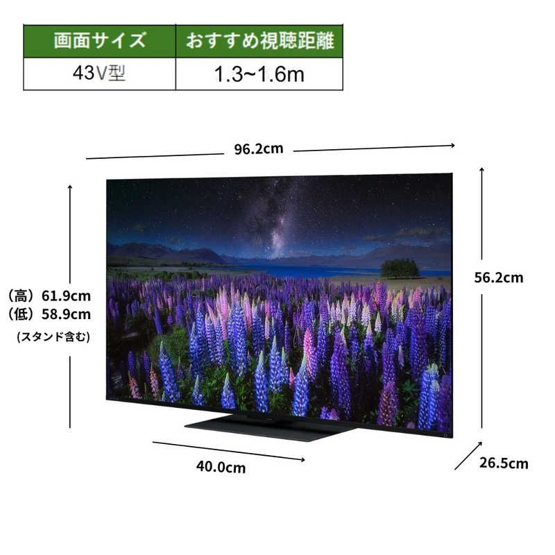 TVS REGZA���վ��ƥ�� REGZA ( �쥰�� ) Z670R series[ 43V�� / 4K�б� / 4K���塼�ʡ���¢ / YouTube �б� ]��43Z670R��ɸ������̵����