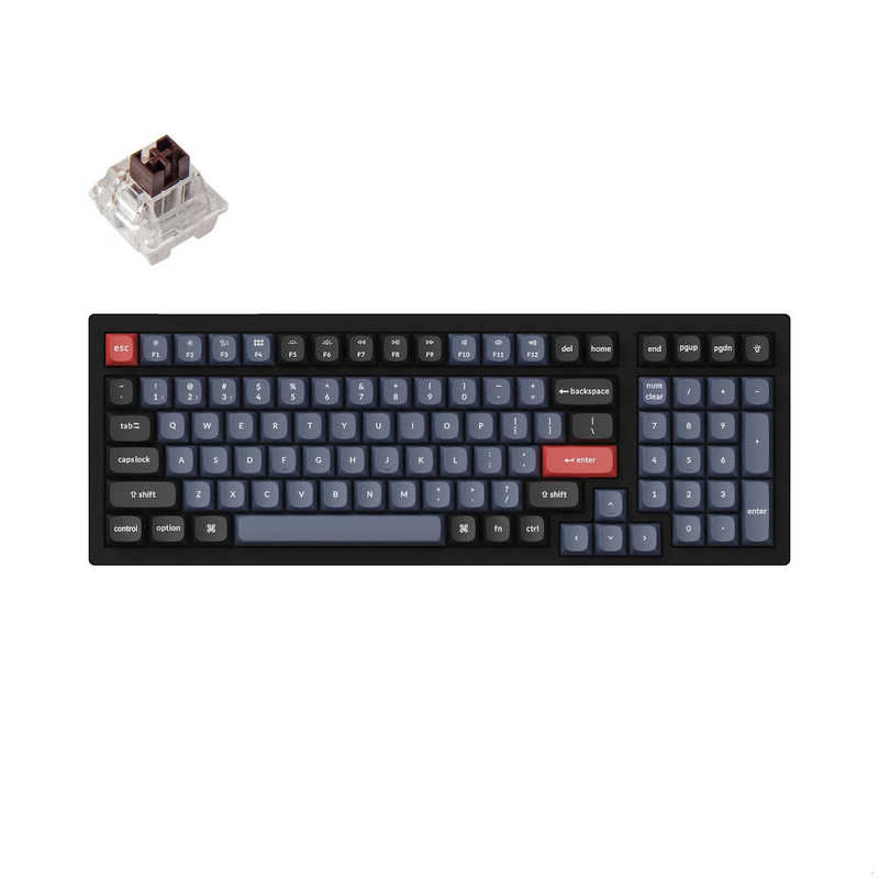 キークロン　キーボード K4 Pro RGBライト(茶軸・英語配列) ［有線・ワイヤレス /Bluetooth・USB］　K4P-H3-US