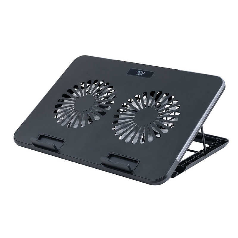 ナカバヤシ　2WAY2FANノートPCクーラー スタンダードサイズ　NSF09BK