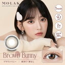 Pia (度あり -3.00) モラク ワンマンス ブラウンバニー (BC8.6 /PWR-3.00 /DIA14.2)(2枚入) カラコン