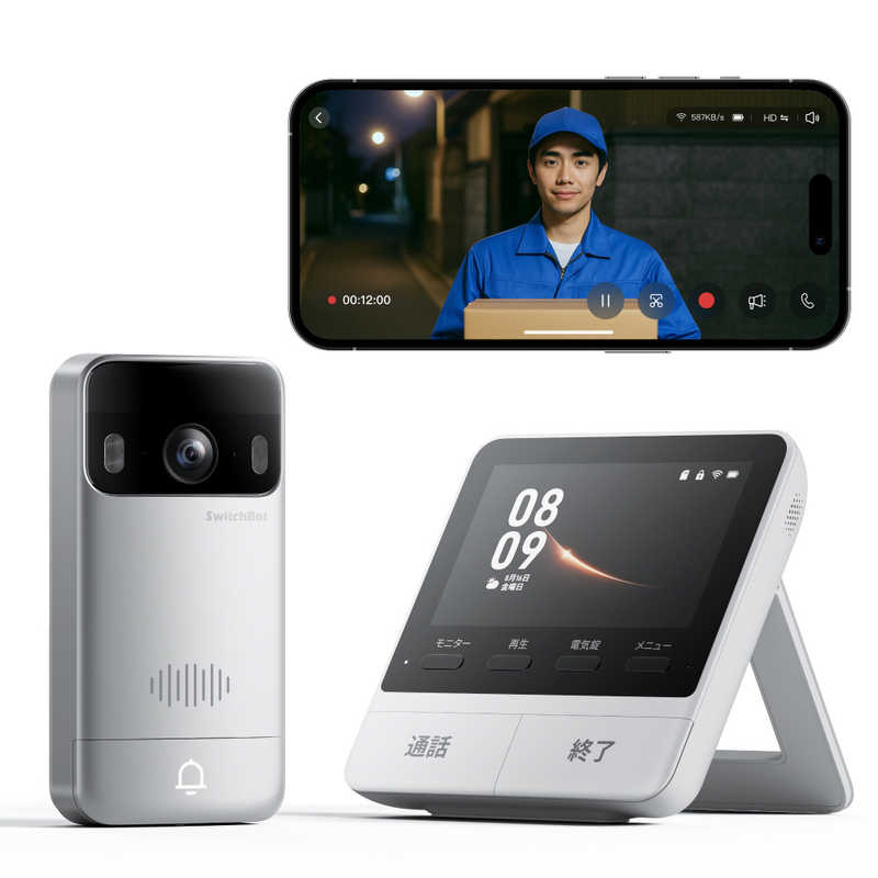 SWITCHBOT　SwitchBot スマートテレビドアホン　W6702002