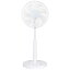 シィーネット 扇風機 DCモーター搭載 (省エネタイプ) 自動首振り機能あり 30cm 7枚 メカ式 ホワイト ..