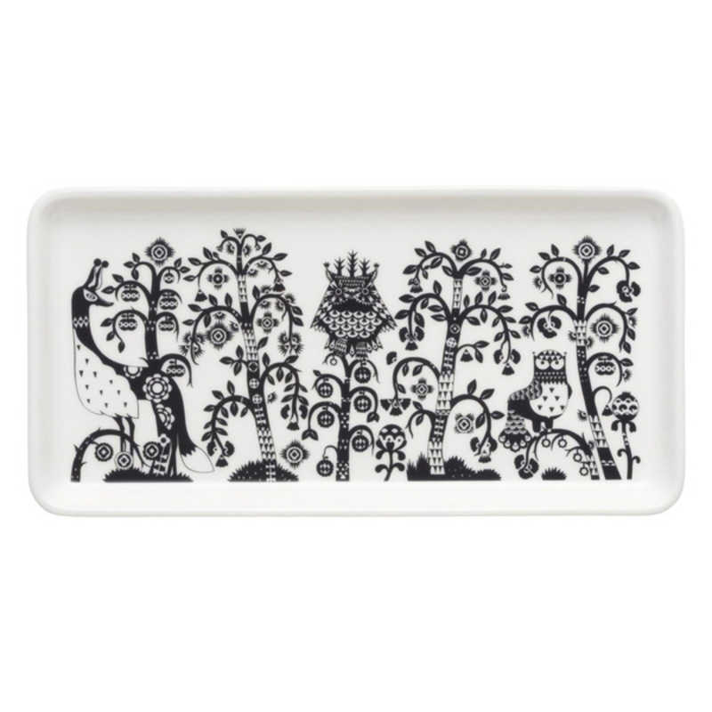IITTALA　タイカ レクタングラープレート 皿 12×24cm ブラック ［正規品］　1070932(2)