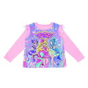 バンダイ BANDAI 光る!2TOPSニットパジャマ キミとアイドルプリキュア♪(A) ライトピンク 100cm