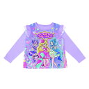 バンダイ BANDAI 光る!2TOPSニットパジャマ キミとアイドルプリキュア♪(A) ラベンダー 110cm