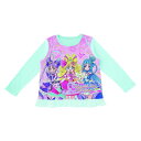 バンダイ BANDAI 光る!2TOPSニットパジャマ キミとアイドルプリキュア♪(B) サックスブルー 130cm