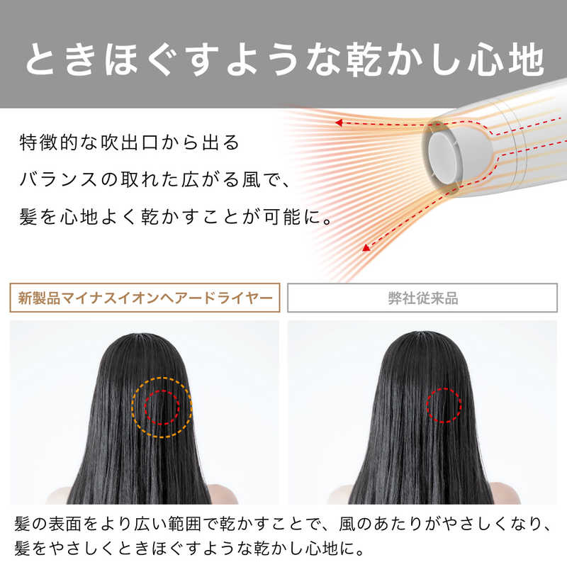 モッズヘア　マイナスイオンヘアードライヤー(ホワイト) ホワイト　MHD-1222-W
