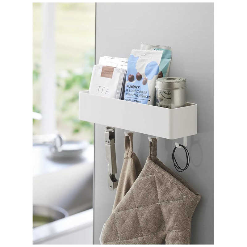 山崎実業 プレート フィルムフックストレージラック(ホワイト) 2130