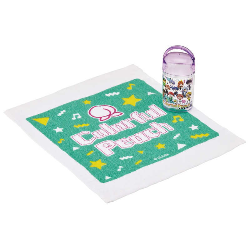 スケーター　カラフルピーチ25 抗菌ケース付おしぼりタオル　OA5AG