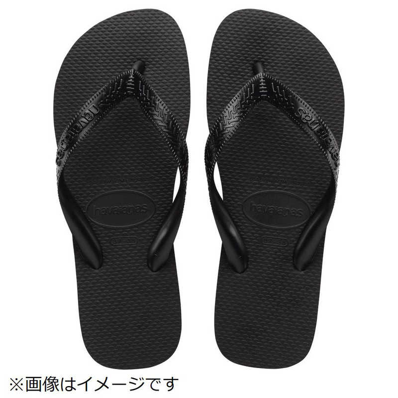 HAVAIANAS　「正規輸入品」Havaianas(ハワイアナス) Top(トップ) Black 390(25/26cm) ビーチサンダル　..