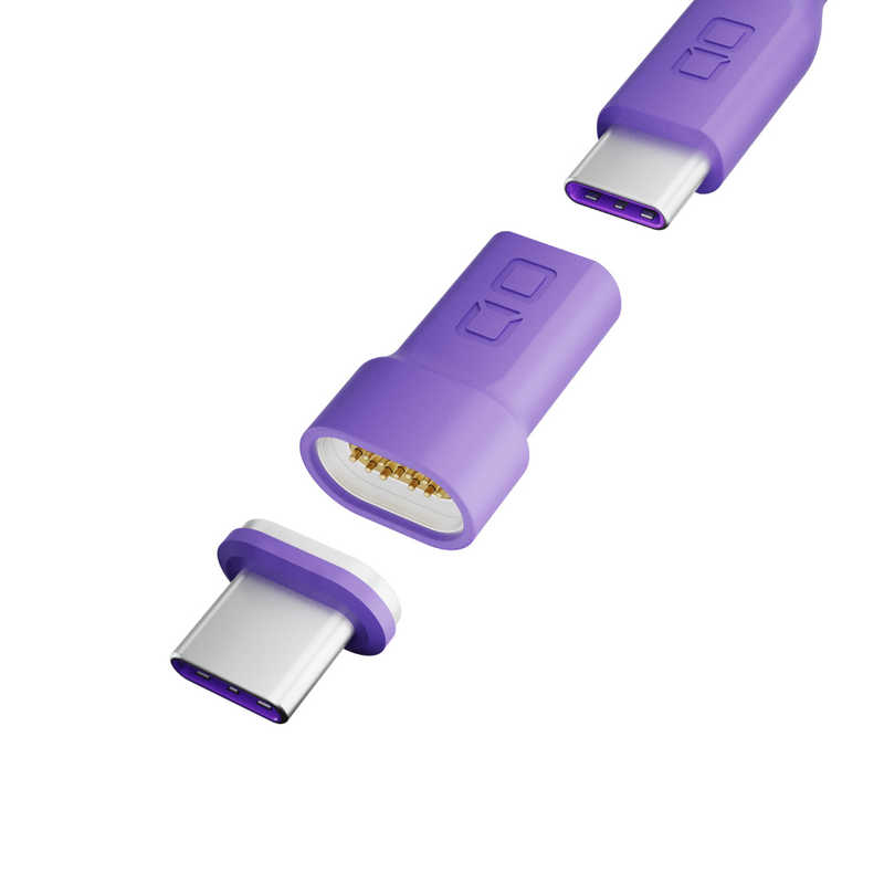 CIO USB-C マグネット変換アダプタ ストレート パープル CIOMGCTICCPP