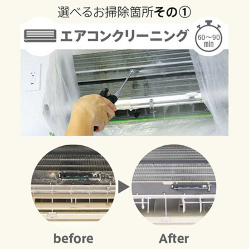 カジタク　チケット型家事代行サービス 「 らくらくお掃除セレクトパック 選べる3...