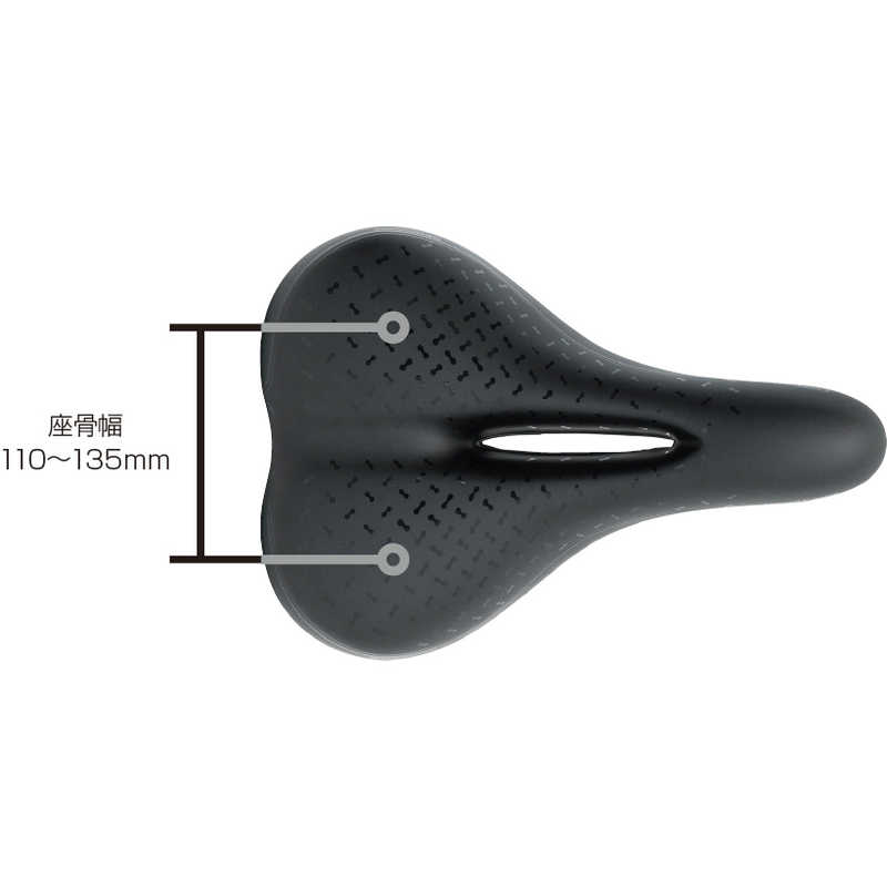 TIOGA　自転車用サドル ジェミナス オーラ (L260 x W180mm ) ブラック