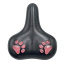 ILIVE 肉球サドル (幅22×長さ25.5×高さ8.5cm ) ブラック×ピンク