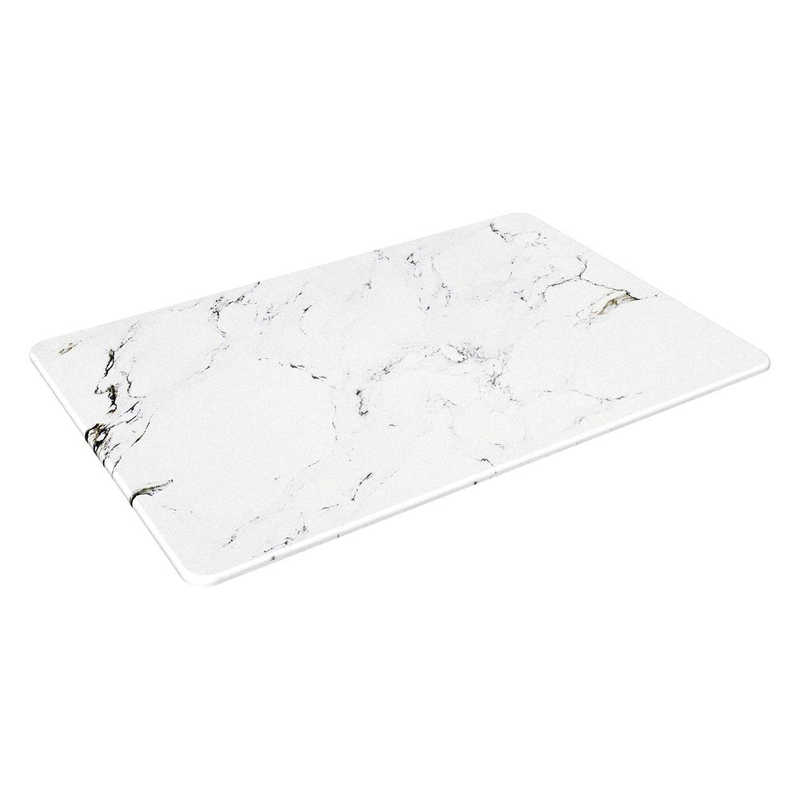 トレードワン　さらっと快適足さら珪藻土バスマット大理石柄Lサイズ ホワイト