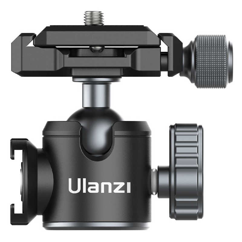 ULANZI　1/4ねじ付きクイックリリースプレート 1/4ねじ穴付きボールヘッド シングルコールドシューマウント　2235