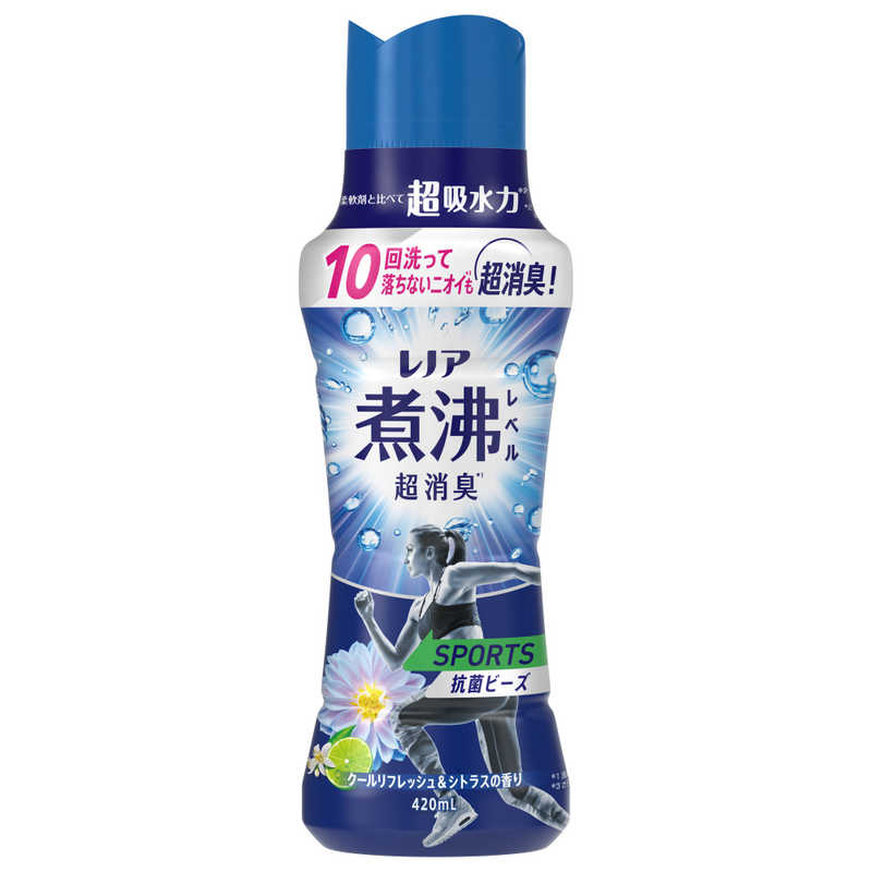 P＆G　レノア 煮沸レベル消臭抗菌ビーズ スポーツ クールリフレッシュ＆シトラスの香り 本体 420mL