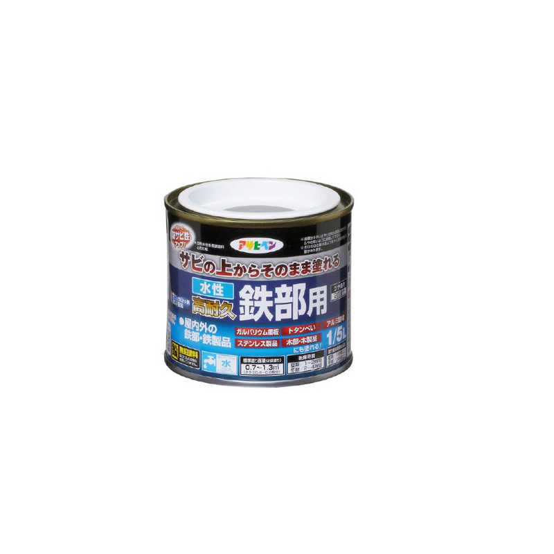乐天商城 - アサヒペン　水性高耐久鉄部用 1/5L ライトグレー　9018928