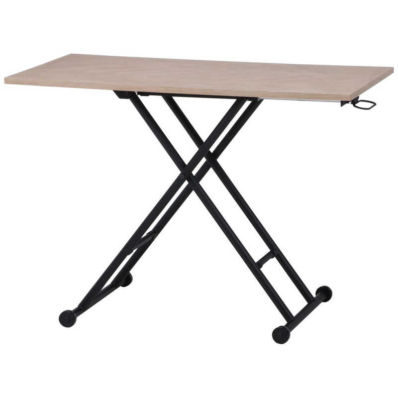 不二貿易 昇降テーブル シルビア ホワイト 19244