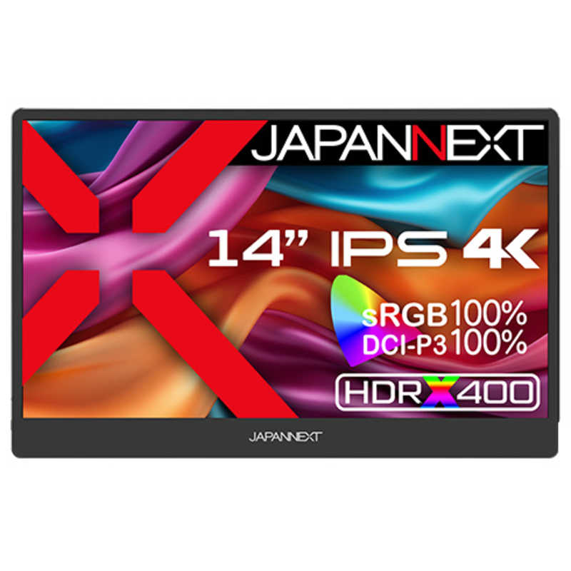 JAPANNEXT　14インチ IPSパネル搭載 4K(3840x2160)解像度 モバイルモニターイド］　JN-MD-IPS140UHDR