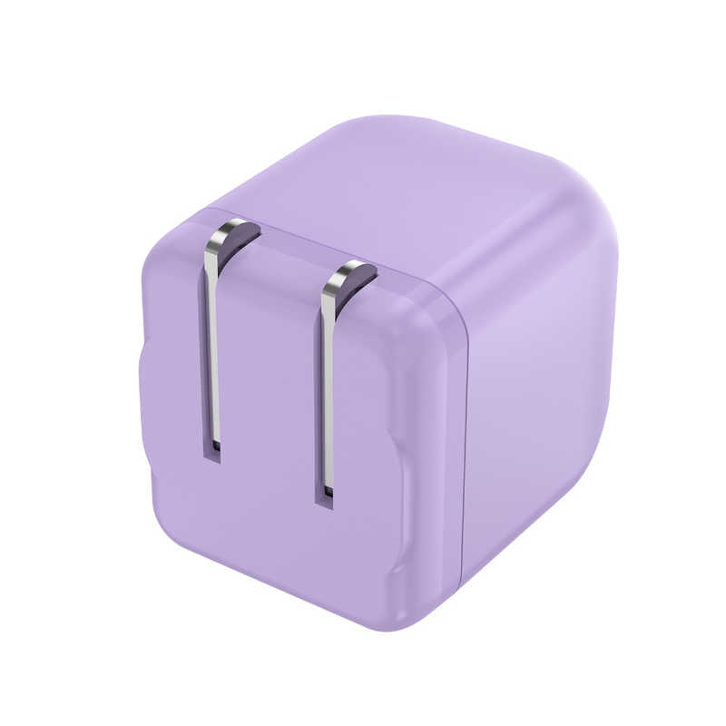 フリーダム　USB TYPE-C×1ポート 急速AC充電器 PD-PPS規格対応 最大出力20W ［1ポート / USB Power Delivery対応 / GaN(窒化ガリウム) 採用］ ラベンダー　FUSB-ACG201CPU