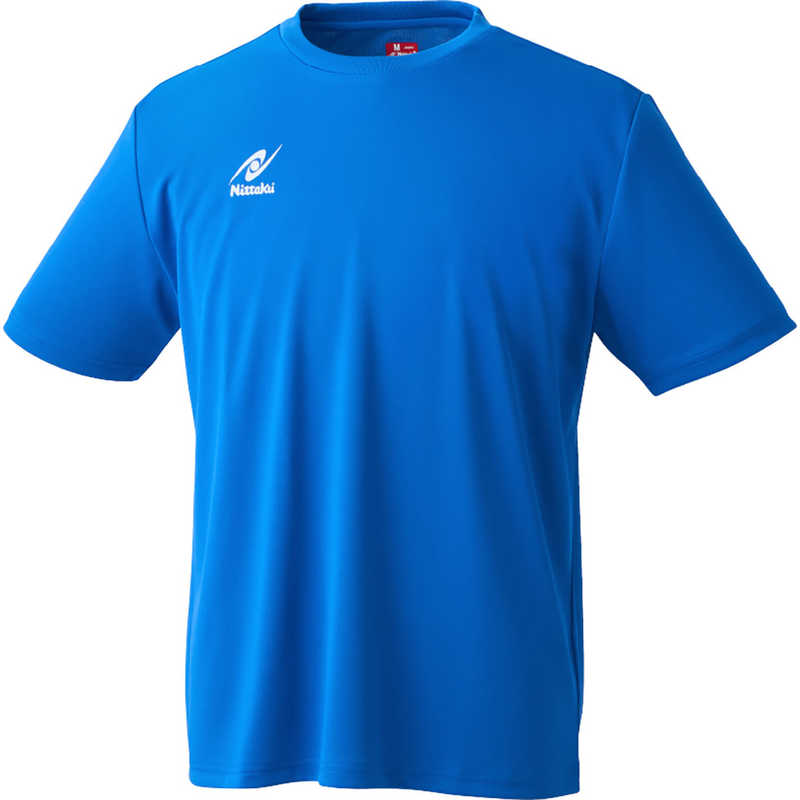 ニッタク　卓球用品 Nittaku バックプリントTシャツ ブルー O　NX2022