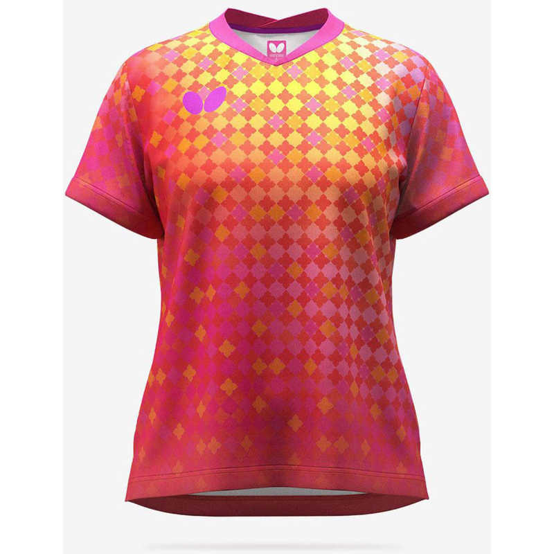 バタフライ　卓球用品 Butterfly レディース ミナレア・シャツ ロゼ O　46549