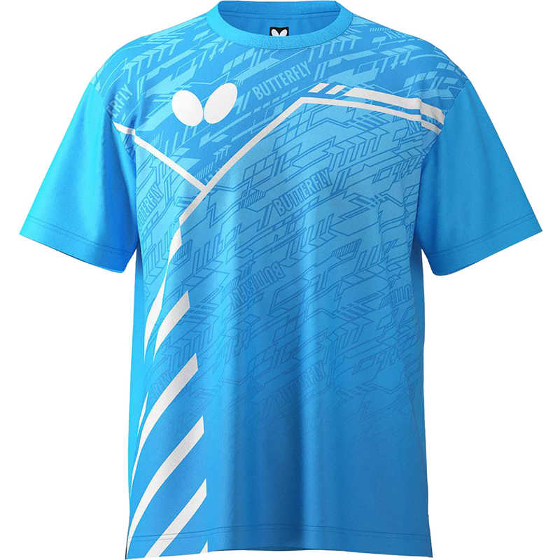 バタフライ　卓球用品 Butterfly ユニセックス レクート・Tシャツ スカイ M　46790