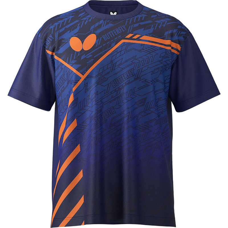 バタフライ　卓球用品 Butterfly ユニセックス レクート・Tシャツ ネイビー M　46790