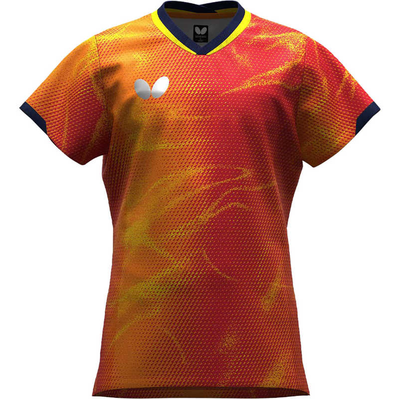 バタフライ　卓球用品 Butterfly ジュニア エリスター12・シャツ・ジュニア ダージリンレッド 150　47130