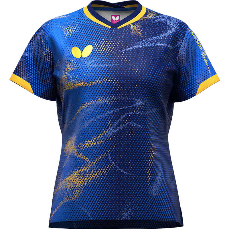 バタフライ　卓球用品 Butterfly レディース エリスター12・シャツ・レディース ダークブルー XO　47149