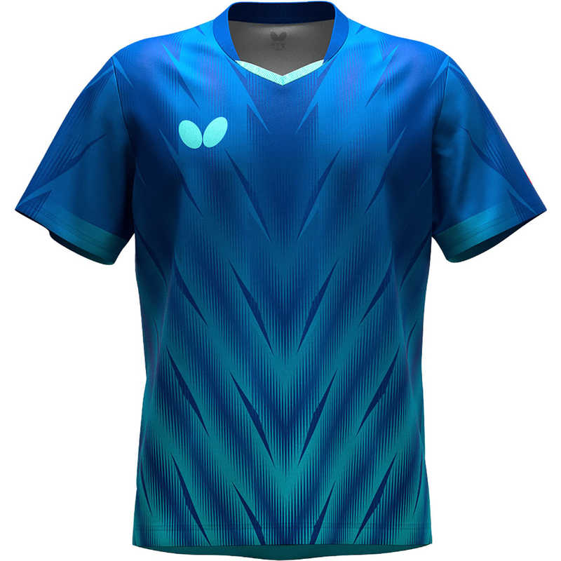 バタフライ　卓球用品 Butterfly ユニセックス フレイザー・シャツ ブルー O　47170